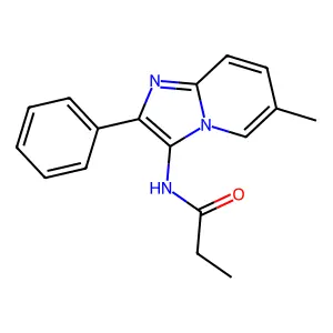 N-(6-methyl-2-phenylimidazo[1,2-a]pyridin-3-yl)propanamide structure