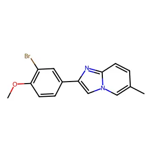 2-(3-Bromo-4-methoxyphenyl)-6-methylimidazo[1,2-a]pyridine structure