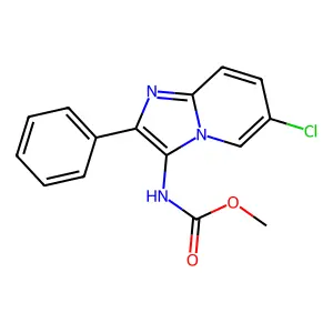 (6-Chloro-2-phenyl-imidazo[1,2-a]pyridin-3-yl)-carbamic acid methyl ester structure