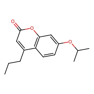 7-(propan-2-yloxy)-4-propyl-2H-chromen-2-one structure