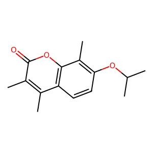 3,4,8-Trimethyl-7-propan-2-yloxychromen-2-one structure