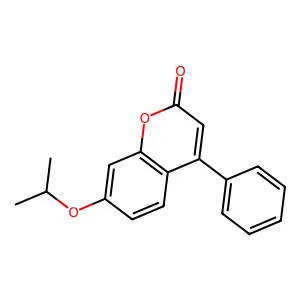 4-Phenyl-7-propan-2-yloxychromen-2-one structure