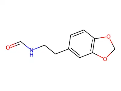 N-[2-(1,3-benzodioxol-5-yl)ethyl]formamide structure
