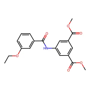 Dimethyl 5-[(3-ethoxybenzoyl)amino]isophthalate structure