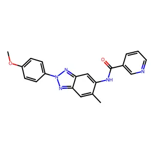 N-[2-(4-Methoxy-phenyl)-6-methyl-2H-benzotriazol-5-yl]-nicotinamide structure