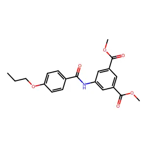 Dimethyl 5-[(4-propoxybenzoyl)amino]isophthalate structure