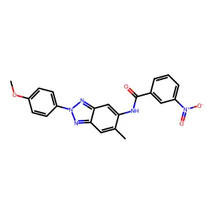 N-[2-(4-methoxyphenyl)-6-methylbenzotriazol-5-yl]-3-nitrobenzamide structure