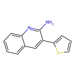 3-(2-Thienyl)-2-quinolinamine structure