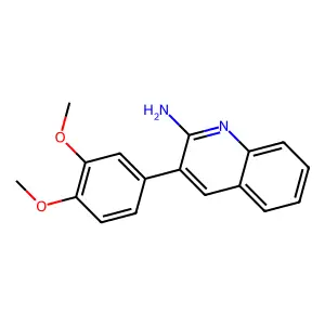 3-(3,4-Dimethoxyphenyl)quinolin-2-amine structure