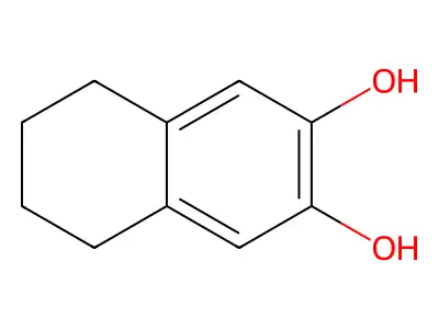 2,3-Naphthalenediol, 5,6,7,8-tetrahydro- structure