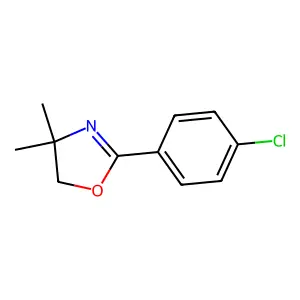 2-(4-Chlorophenyl)-4,4-dimethyl-4,5-dihydro-1,3-oxazole structure