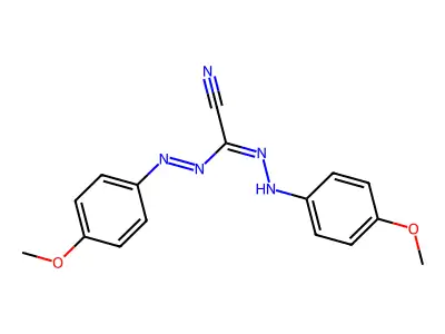 Acetonitrile, [(4-methoxyphenyl)azo][(4-methoxyphenyl)hydrazono]- structure