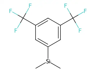 [3,5-Bis(trifluoromethyl)phenyl]-dimethylsilane structure