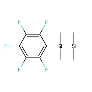 Disilane, pentamethyl(pentafluorophenyl)- structure