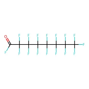 Octanoyl fluoride, 2,2,3,3,4,4,5,5,6,6,7,7,8,8,8-pentadecafluoro- structure