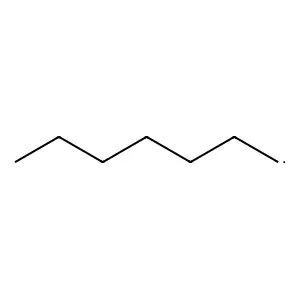 1-Heptyl radical structure