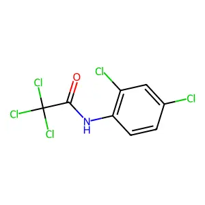 2,2,2-trichloro-N-(2,4-dichlorophenyl)acetamide structure
