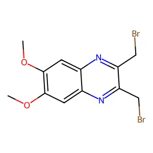 Quinoxaline, 2,3-bis(bromomethyl)-6,7-dimethoxy- structure