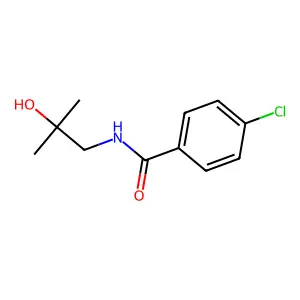 4-chloro-N-(2-hydroxy-2-methylpropyl)benzamide structure