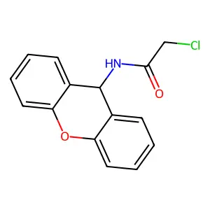 2-氯-N-(9H-呫吨-9-基)乙酰胺 structure