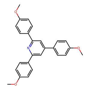2,4,6-Tris(4-methoxyphenyl)pyridine structure