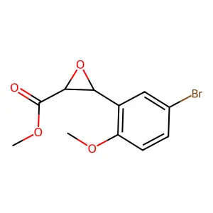 Methyl 3-(5-bromo-2-methoxyphenyl)oxirane-2-carboxylate structure