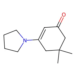 5,5-Dimethyl-3-pyrrolidino-2-cyclohexen-1-one structure