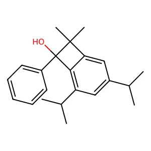 3',5'-Diisopropyl-4,4-dimethyl-3-phenyl-1,2-benzocyclobuten-3-ol structure
