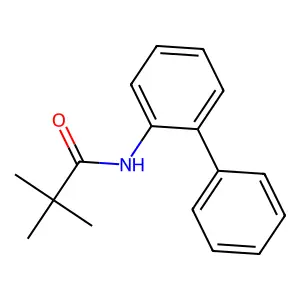 2,2-dimethyl-N-(2-phenylphenyl)propanamide structure
