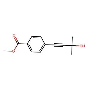 Methyl 4-(3-hydroxy-3-methylbut-1-yn-1-yl)benzoate structure