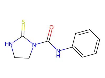 N-Phenyl-2-thioxo-1-imidazolidinecarboxamide structure