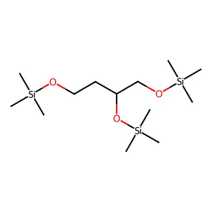 Butane, 1,2,4-tris(trimethylsiloxy)- structure