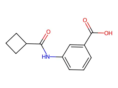 3-[(Cyclobutylcarbonyl)amino]benzoic acid structure
