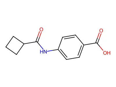 4-[(Cyclobutylcarbonyl)amino]benzoic acid structure