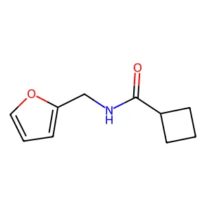 N-(furan-2-ylmethyl)cyclobutanecarboxamide structure