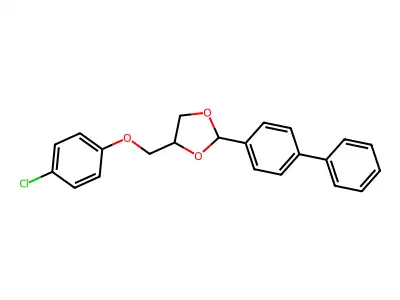 2-(4-Biphenylyl)-4-(4-chlorophenoxymethyl)-1,3-dioxolane structure