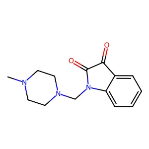 1-(4-Methyl-piperazin-1-ylmethyl)-1H-indole-2,3-dione structure
