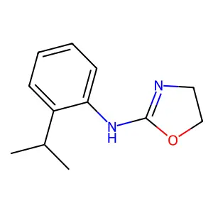 4,5-Dihydro-N-(2-(1-methylethyl)phenyl)-2-oxazolamine structure