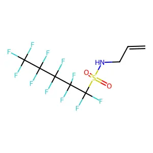 1-Pentanesulfonamide, 1,1,2,2,3,3,4,4,5,5,5-undecafluoro-N-2-propen-1-yl- structure