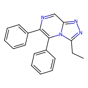 3-Ethyl-5,6-diphenyl-[1,2,4]triazolo[4,3-a]pyrazine structure