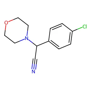 2-(4-Chlorophenyl)-2-morpholinoacetonitrile structure