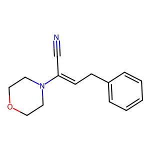 alpha-Phenethylidene-4-morpholineacetonitrile structure