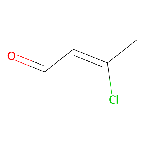 3-Chloro-3-methyl-acrolein structure