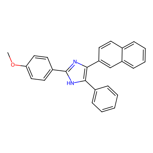 2-(4-methoxyphenyl)-4-(naphthalen-2-yl)-5-phenyl-1H-imidazole structure