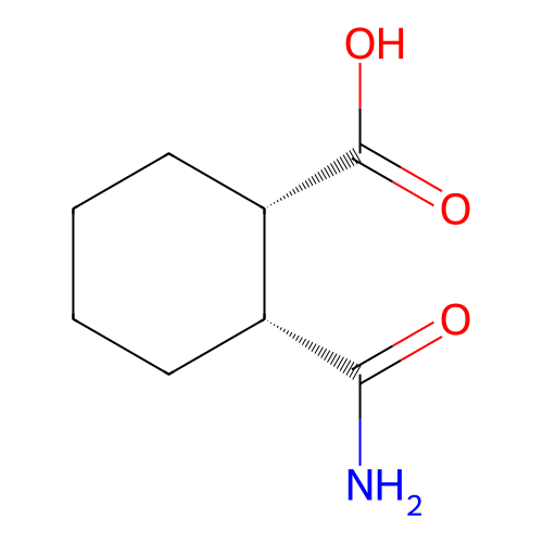 rel-(1R,2S)-2-(Aminocarbonyl)cyclohexanecarboxylic acid structure