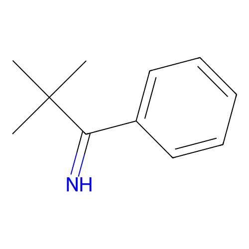 2,2-Dimethyl-1-phenylpropan-1-imine structure