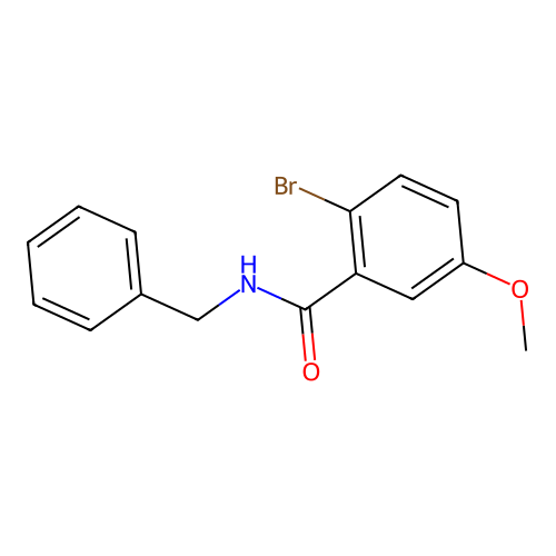 N-benzyl-2-bromo-5-methoxybenzamide structure