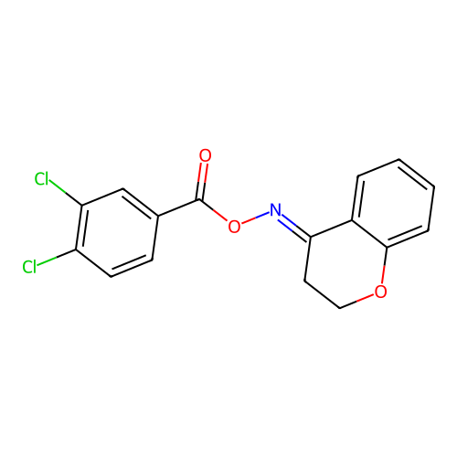 (2,3-Dihydrochromen-4-ylideneamino) 3,4-dichlorobenzoate structure