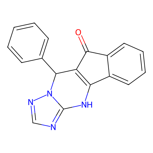 10-phenyl-10H-indeno[1,2-d][1,2,4]triazolo[1,5-a]pyrimidin-9-ol structure