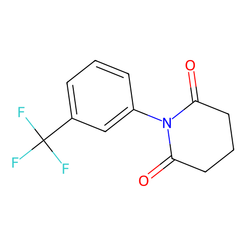 1-[3-(Trifluoromethyl)phenyl]piperidine-2,6-dione structure